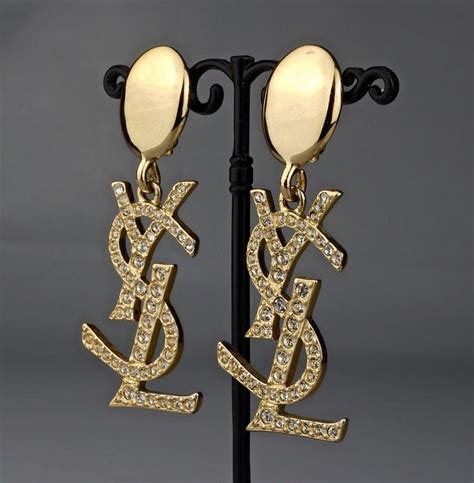 ysl ring mens|YSL rhinestone earrings.